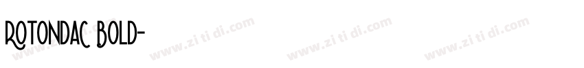 RotondaC Bold字体转换
